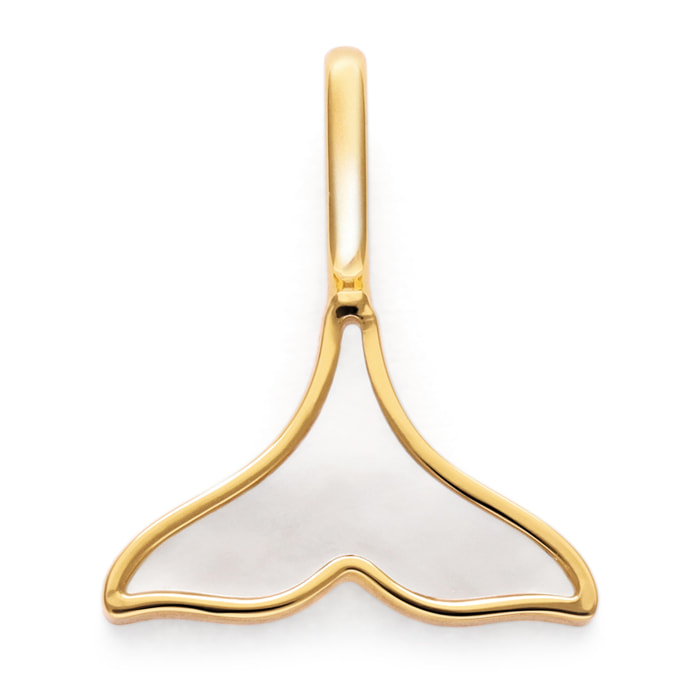 Charm Sirena in Madreperla Placcato Oro