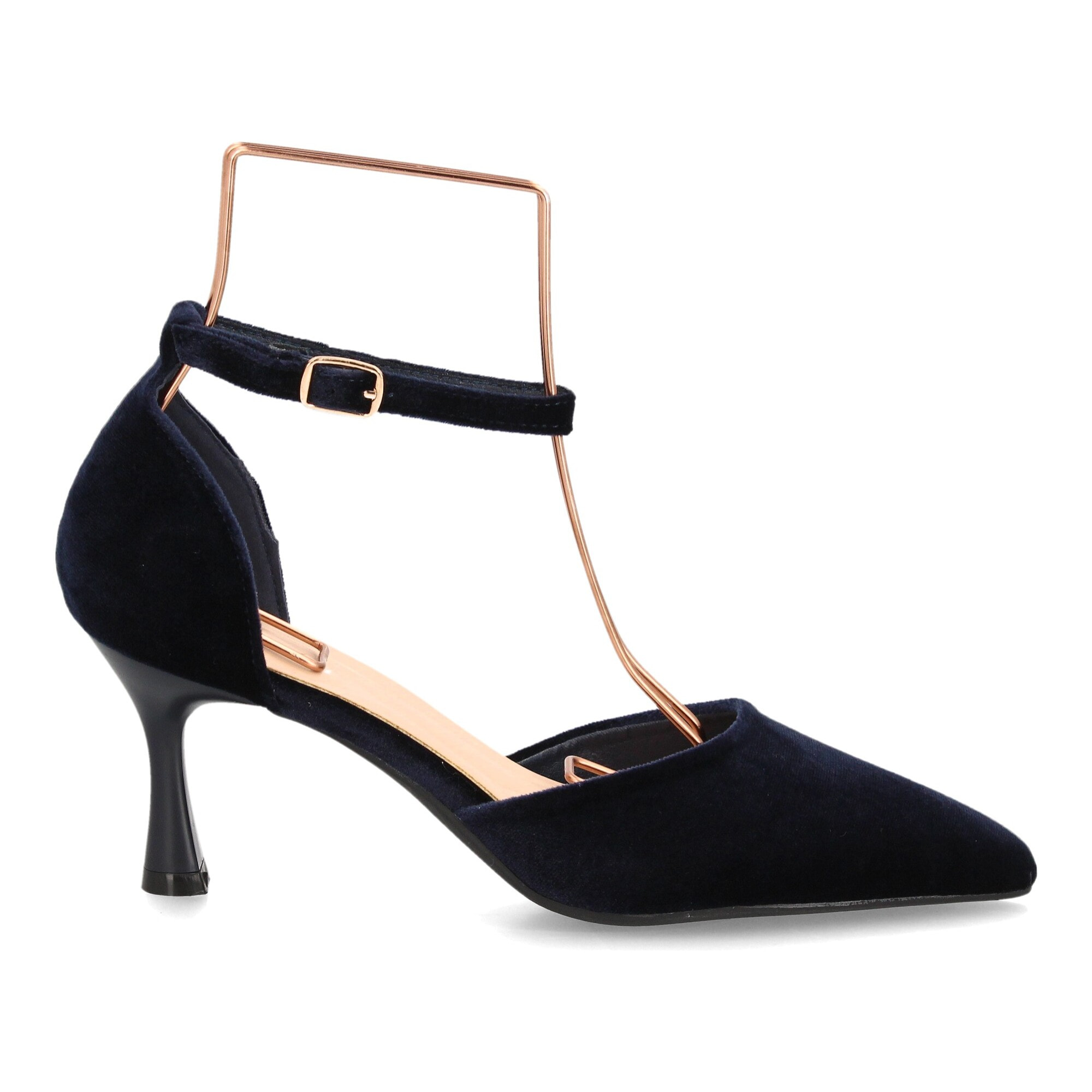 Zapato elegante con tiras aterciopelado