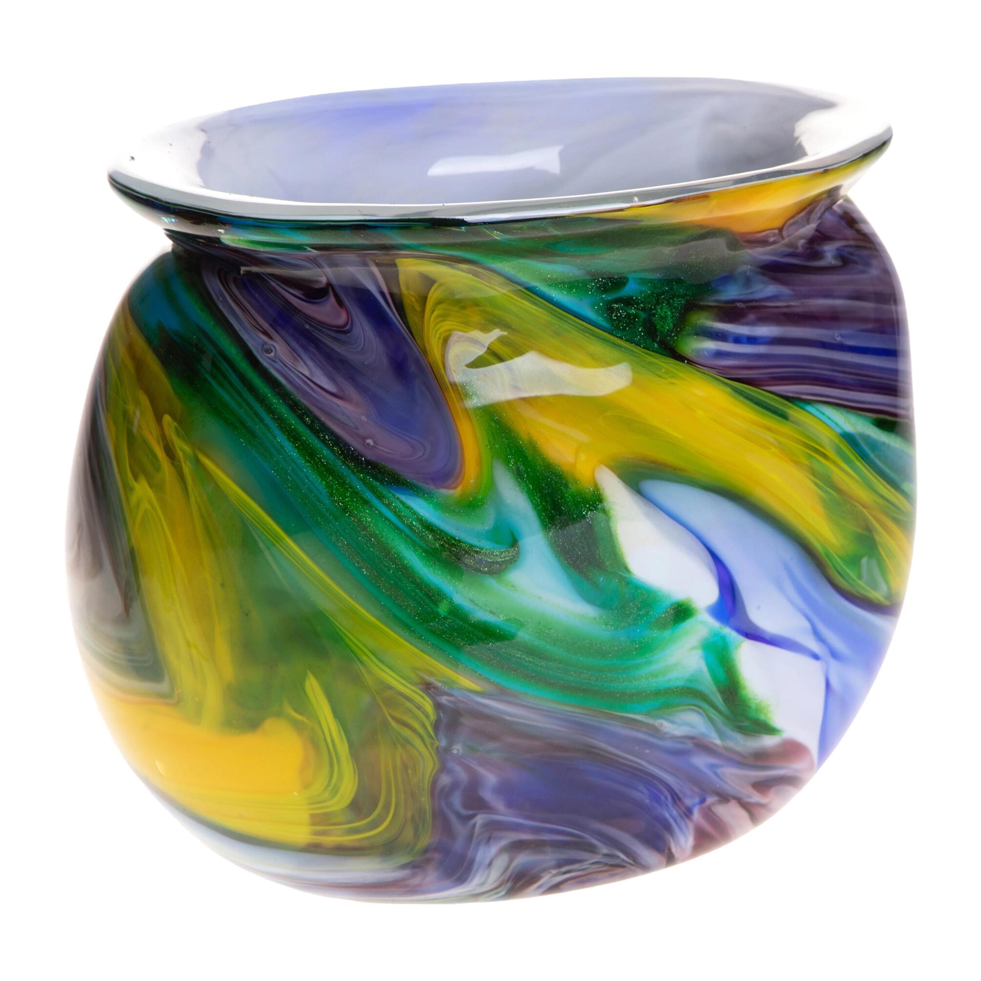 Vaso Astratto Ovale 24 5Xh 21 - Pezzi 1 - Colore: Multicolore - 24,5xH21x15 cm - Bianchi Dino