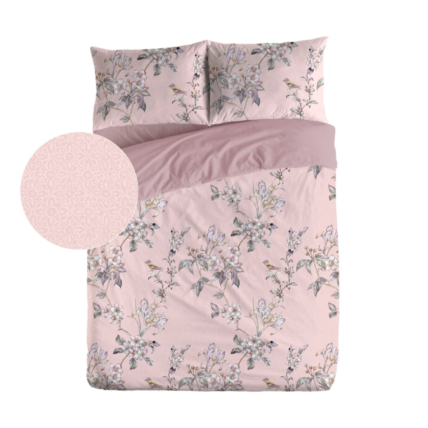 Housse de couette seiren rose