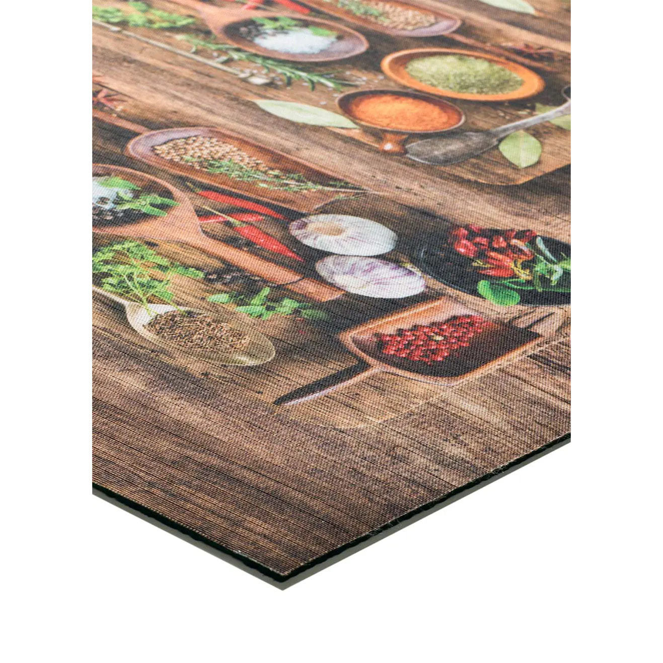 RICCI Alfombra lavable de cocina diseños con especias multicolor, varias medidas disponibles.