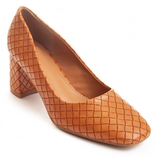 Zapatos de Tacón - Marron - Altura: 6 cm