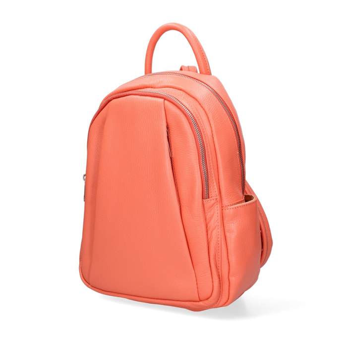 Zaino da donna in pelle Made in Italy - Modello Ísara - Casual - 26.0 x 31.0 x 11.0 cm