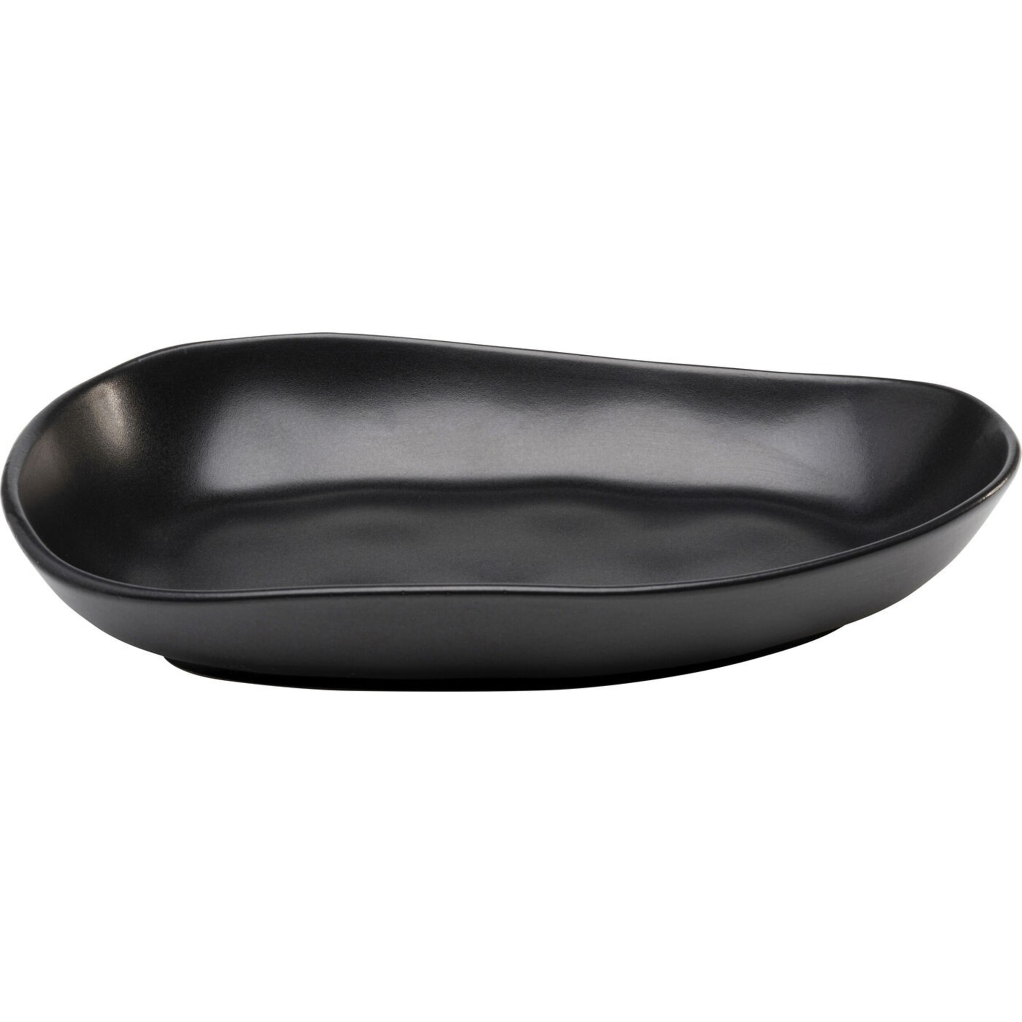 Assiettes Organic 25cm noires set de 4 Kare Design