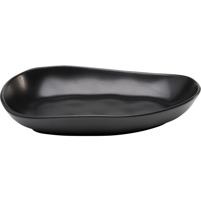 Assiettes Organic 25cm noires set de 4 Kare Design