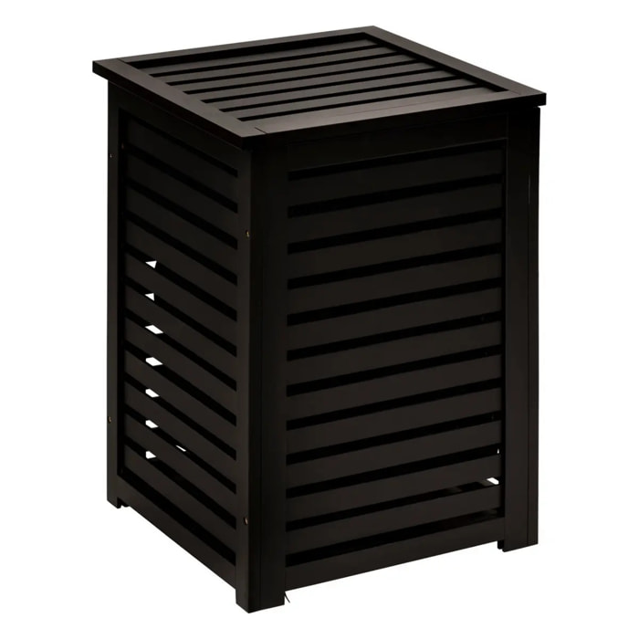 Panier à linge 65L "Sicela" en bambou noir