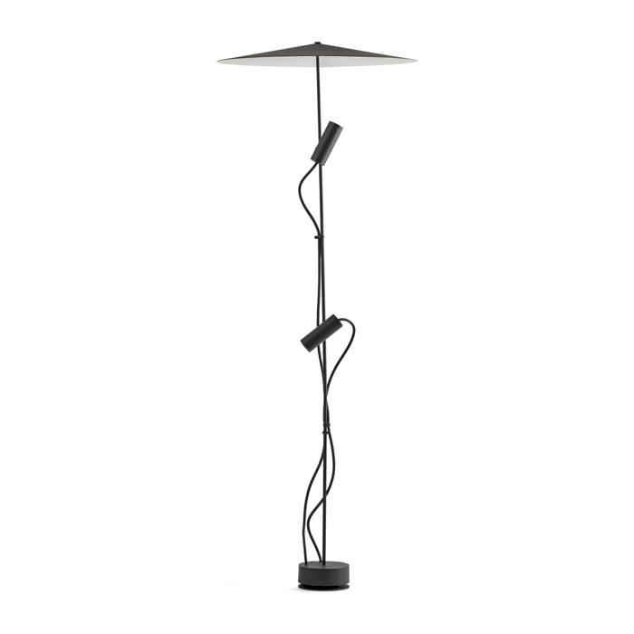 CLAP 1266 Lampe balise noire 2x6W 3000K 38º avec écran