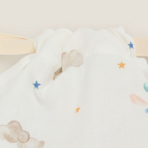 Bolsa de merienda elefantes voladores

 Sielu color blanco Algodón