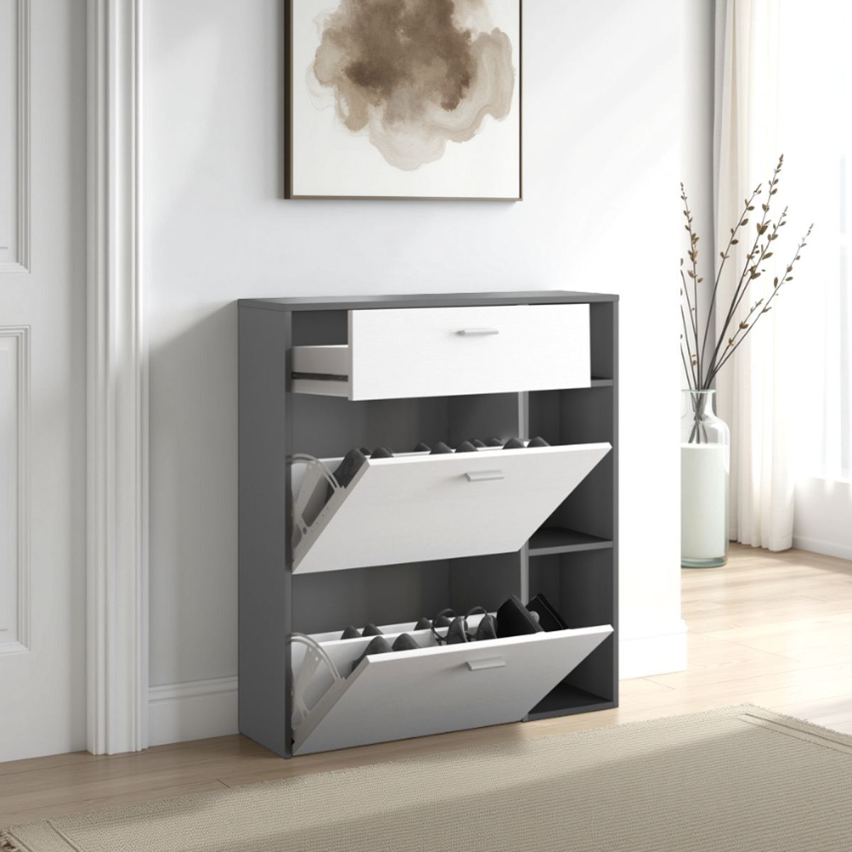 Tomasucci Étagère à chaussures NIKI EVO GRAPHITE