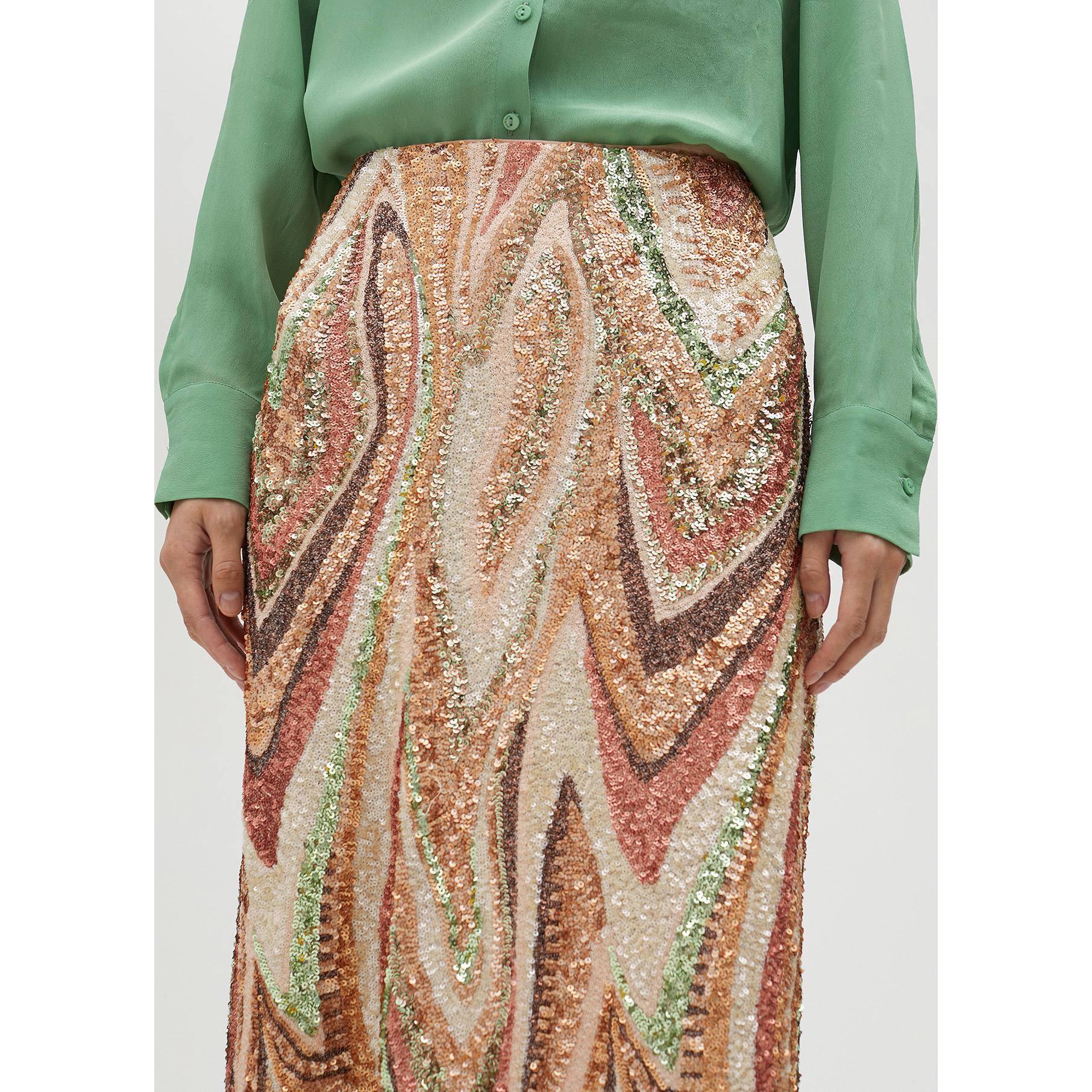 Gonna paillette stretch