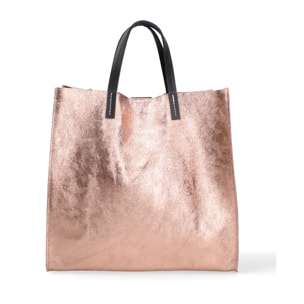 Borsa a mano da donna Made in Italy - Modello Ereva - 100% pelle - 34.5 x 32.0 x 17.0 cm