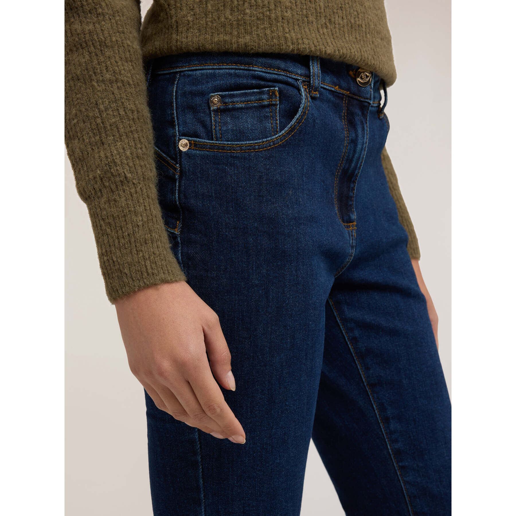 Motivi - Jeans acampanados push-up Elle - Azul