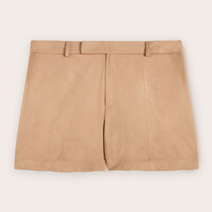 Motivi - Pantalones cortos efecto ante - Beige