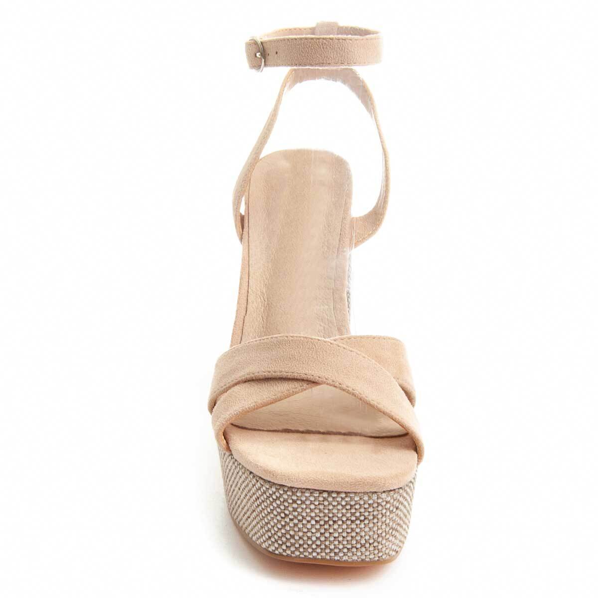 Sandalias De Tacón - Beige - Altura: 13 cm