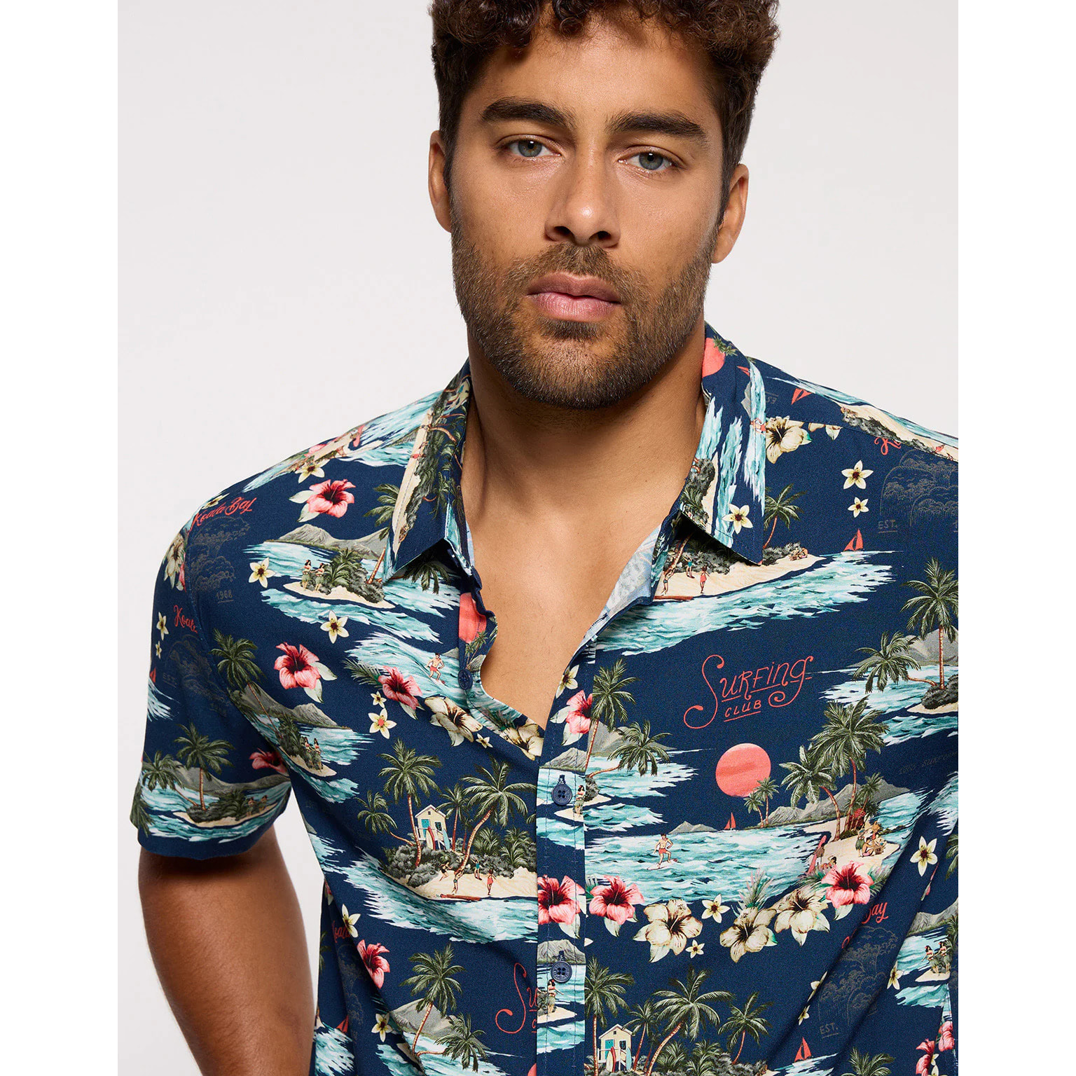 Camisa Manga Corta Azul Marino - Cashito