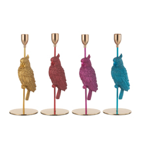 J-Line chandelier Oiseau - polyrésine - mix - 4 pcs