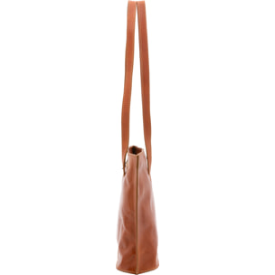 Borsa a spalla  da donna In Vera pelle Made in Italy 27x38,5x10 cm