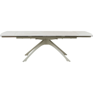 Table à rallonges Lana 260x90cm beige Kare Design