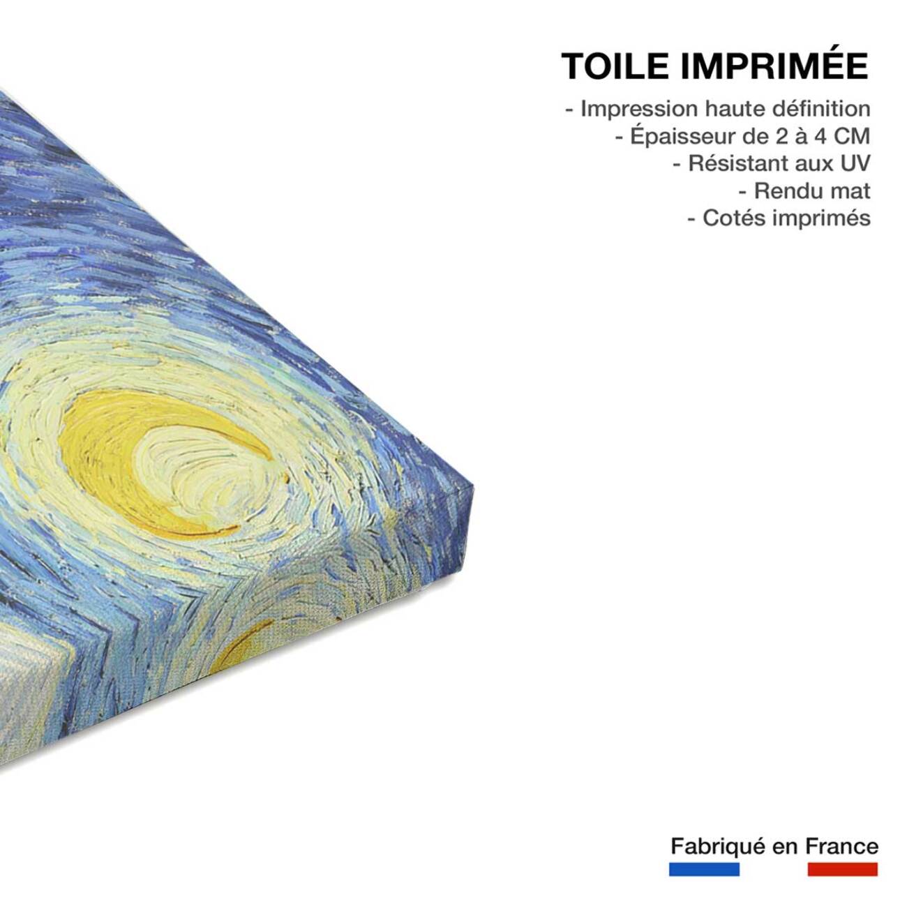 Tableau La Nuit Etoilée de Vincent Van Gogh Toile imprimée