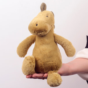 Peluche extra morbido e soffice. Design dinosauro verde. 40 cm.