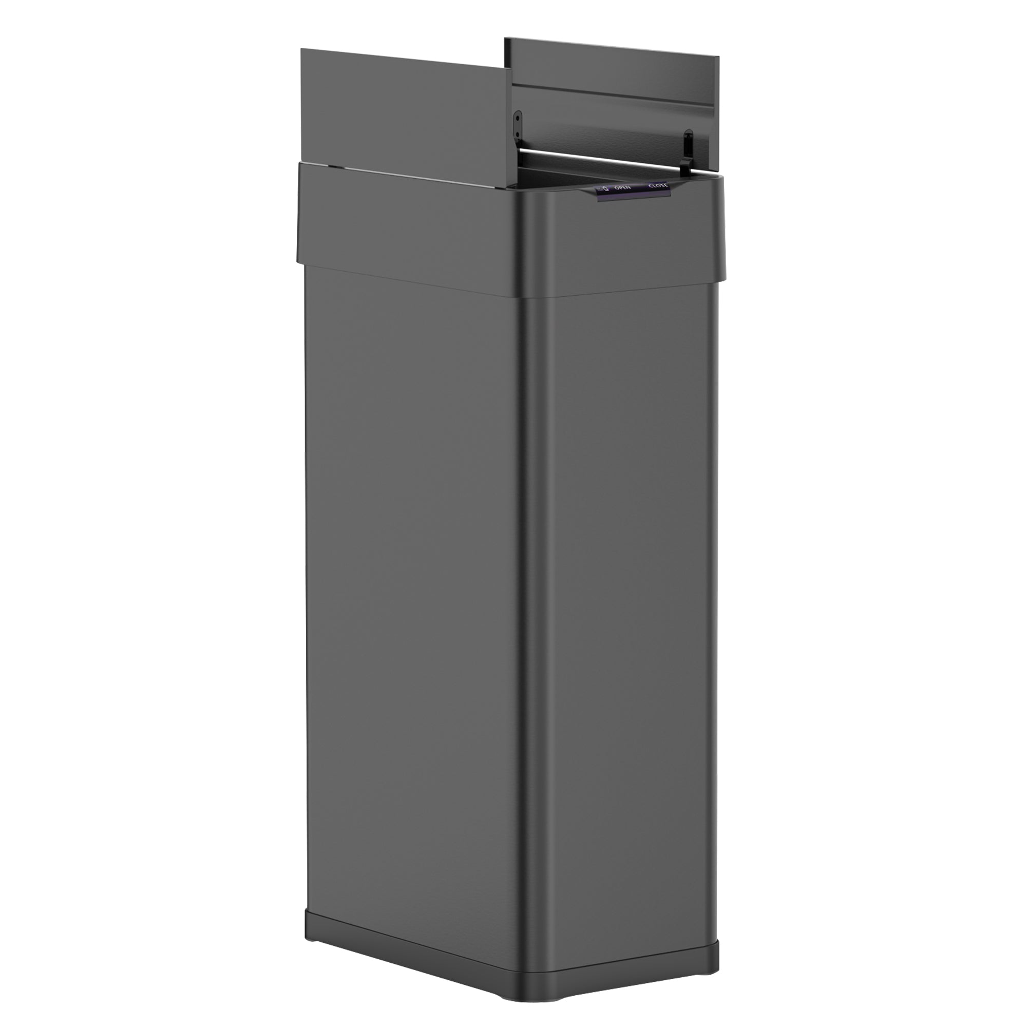 Poubelle automatique inox SILVERLAKE noir 90L