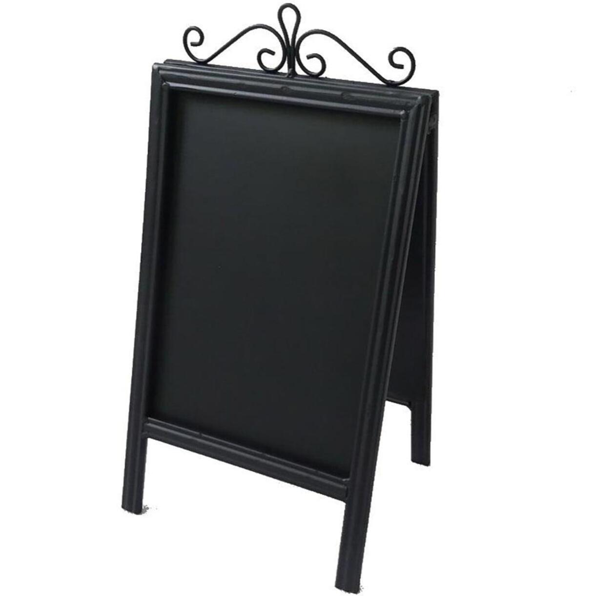 Lavagna in metallo doppia rettangolare cm17x19,5h31