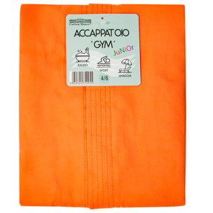 ACCAPPATOIO MICROFIBRA JUNIOR ARANCIONE 6/8 ANNI