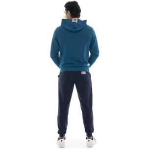 Tuta da uomo con cappuccio e zip Leone 1947 Apparel Vintage Small Logo