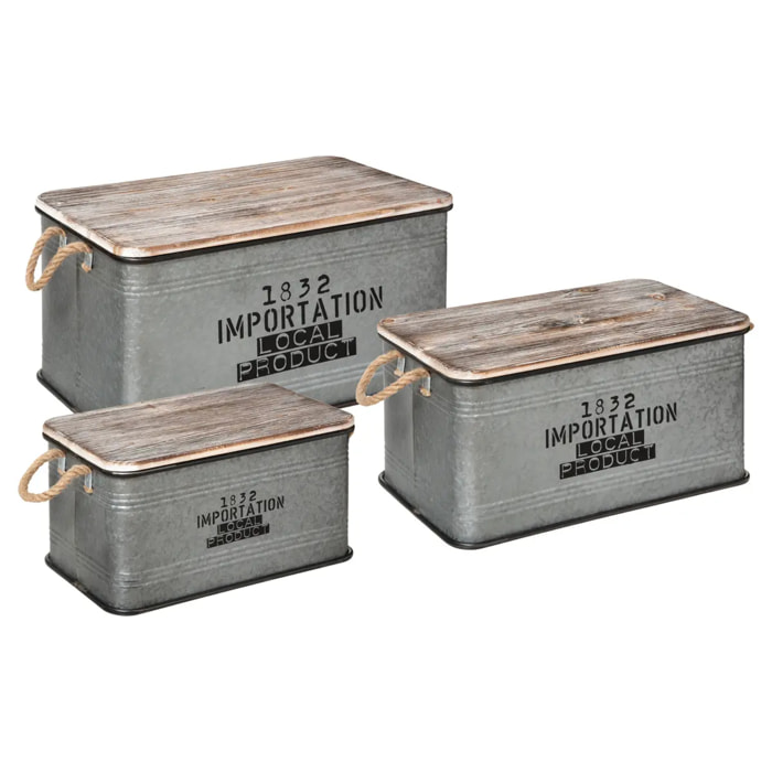 Set de 3 malles "Local" L45/54/60cm