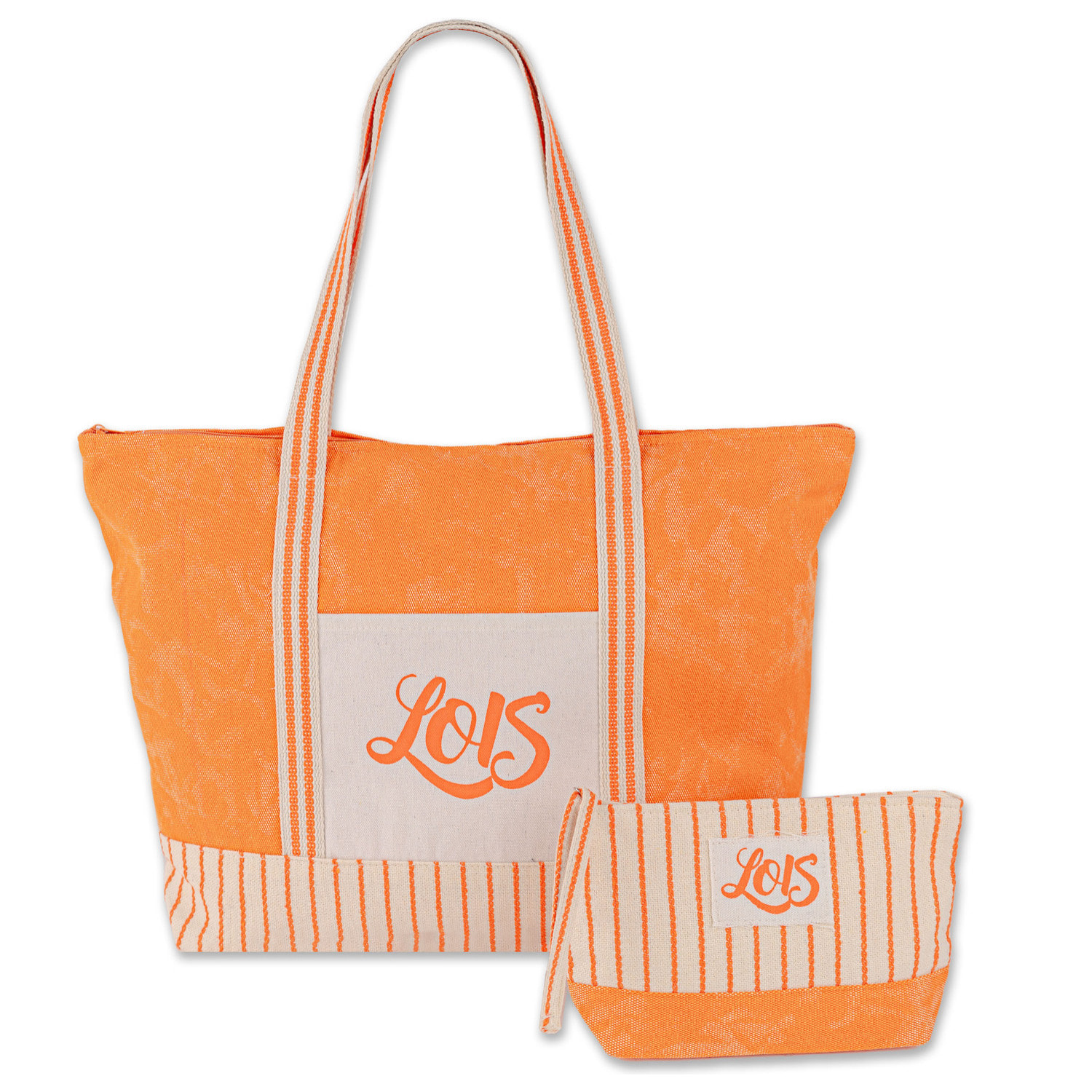 Bolso De Playa Lois Galwey Naranja