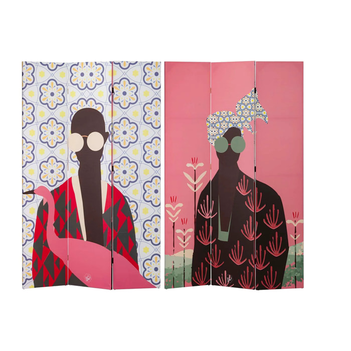 Biombo Canva Mujer 120x3x180 Cm