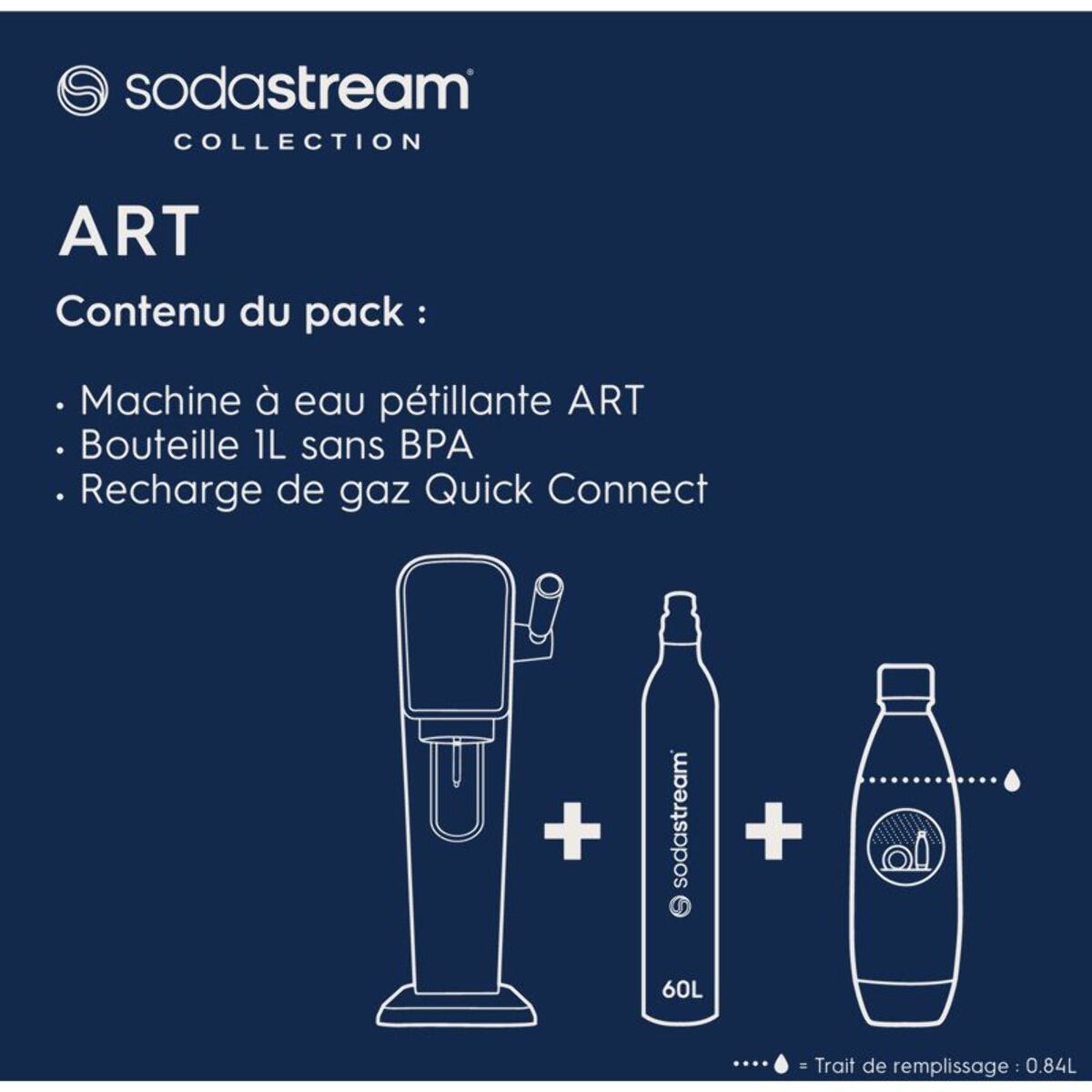 Machine à soda SODASTREAM ART Bleu Pastel