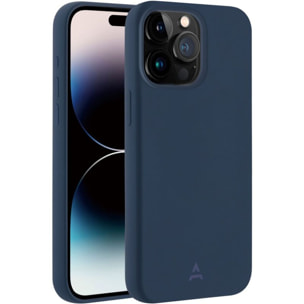 Coque ADEQWAT iPhone 15Pro Max MagSafe silicone - Bleu