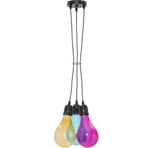 LAMPADARIO OKLAHOMA 3 LUCI OFFICINE55 MULTICOLORE