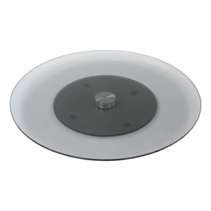 Plateau mobile tournant D70cm en verre trempé