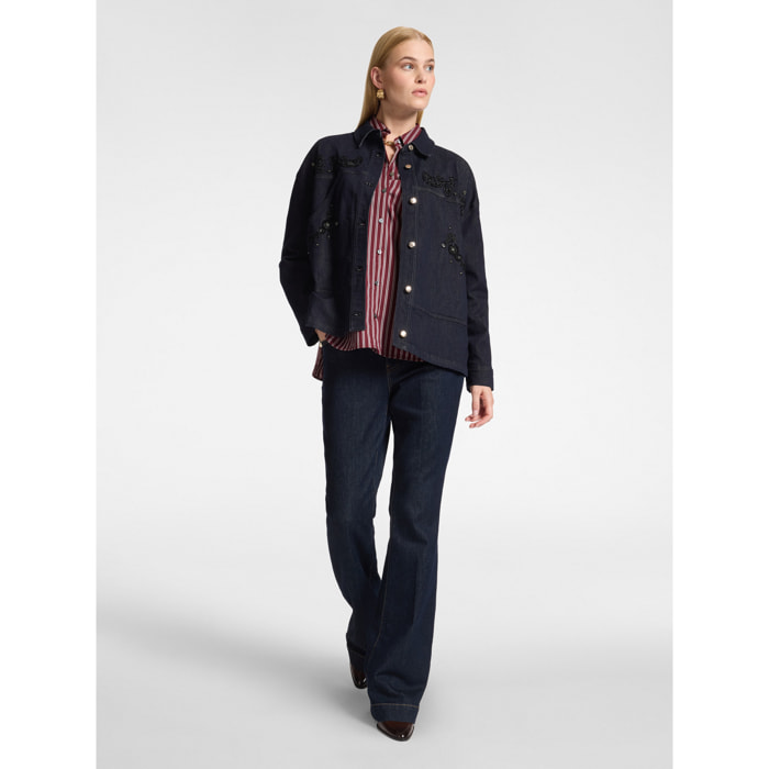 Elena Mirò - Jeans acampanados - Azul