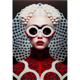 Tableau en verre Vibe femme 55x75cm Kare Design