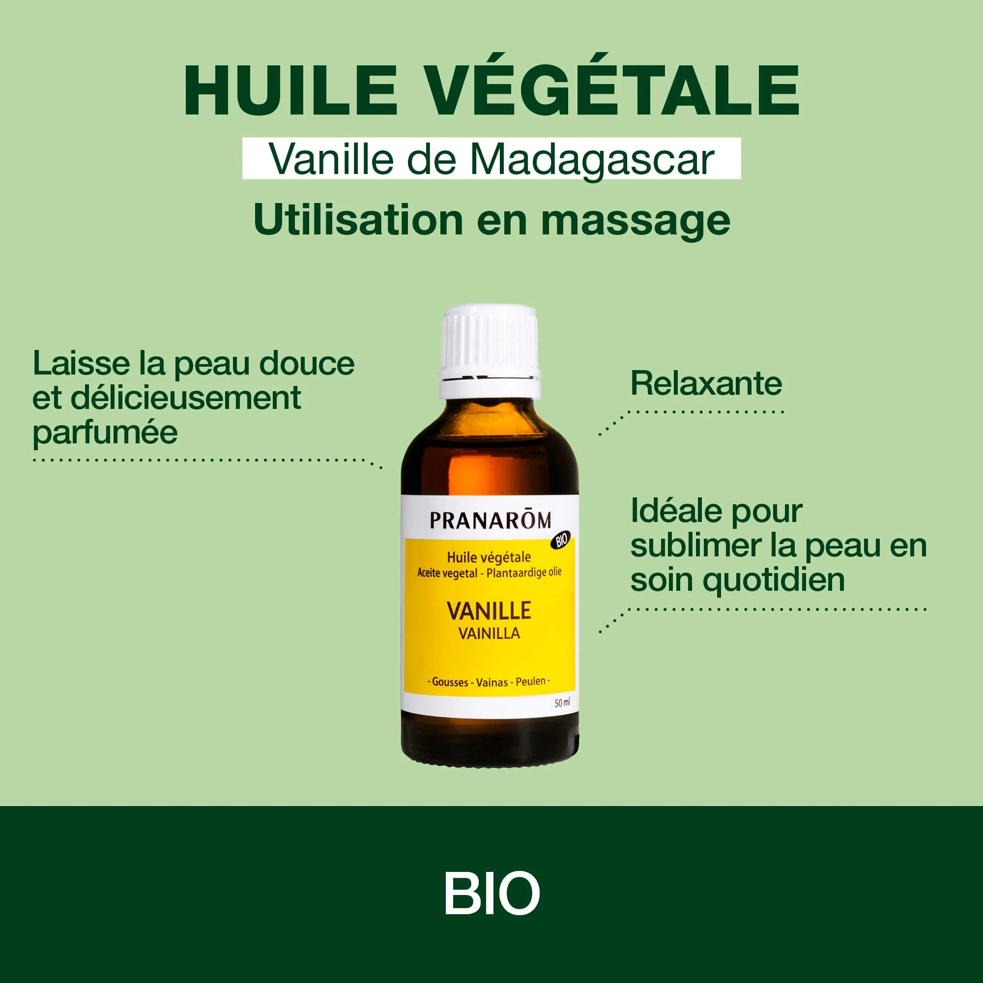 Pranarom - Huile Végétale de Vanille - Bio - 50 ml