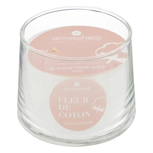 Bougie parfumée "Izor" en verre 300g fleur de coton