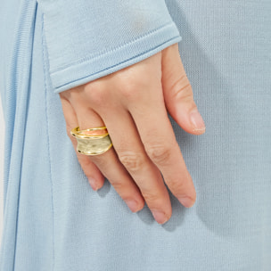 Anillo Wiso acabado oro amarillo 18k