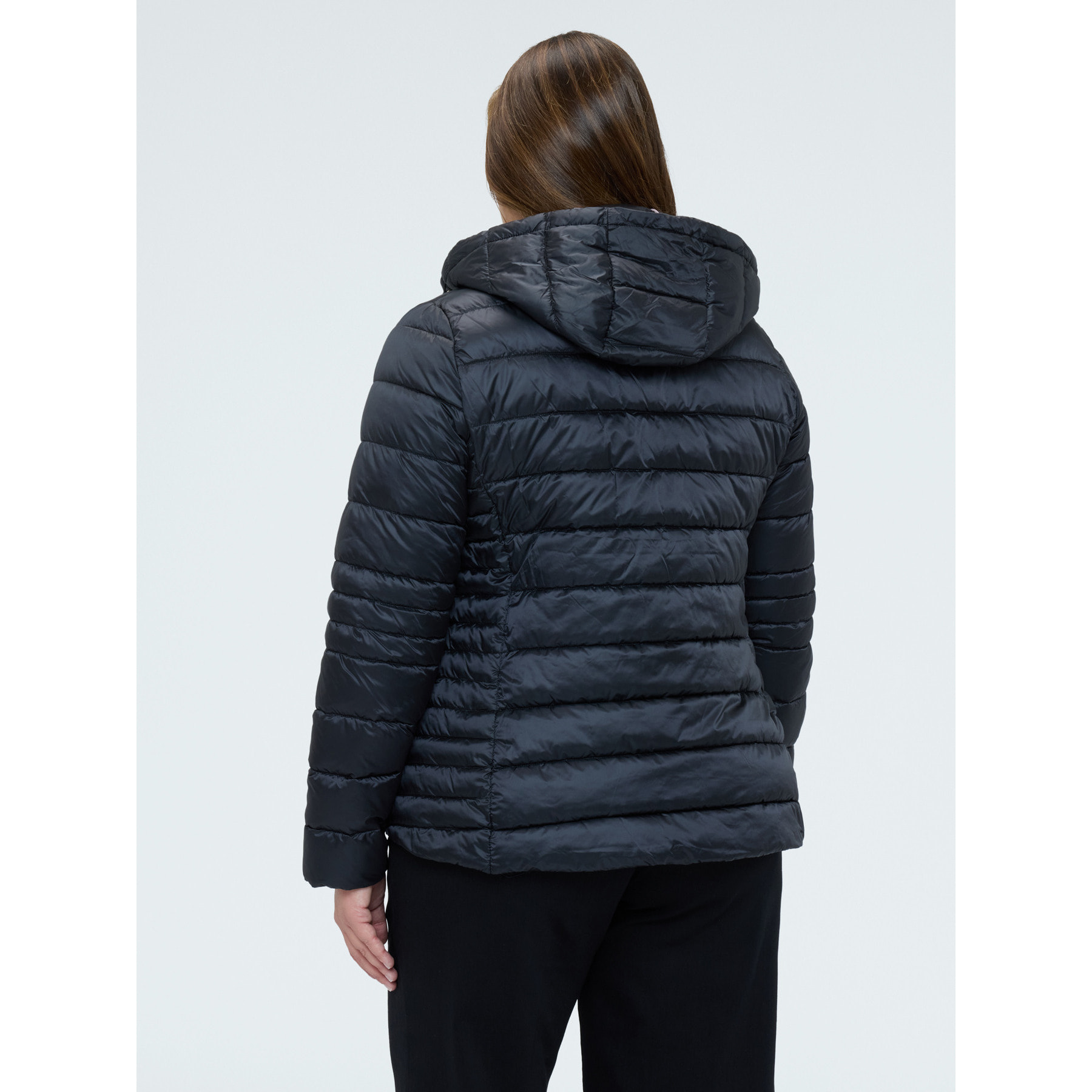 Fiorella Rubino - Plumífero acolchado con capucha desmontable - Negro