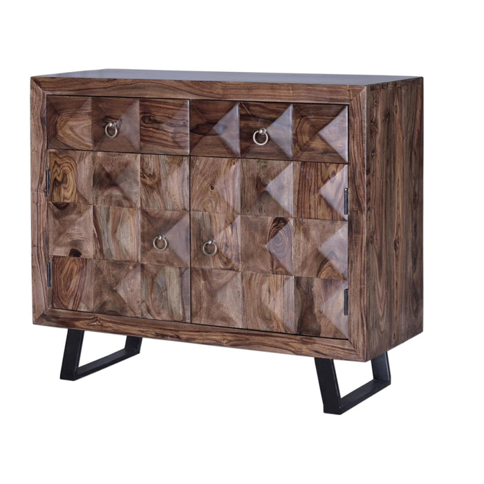 Cómoda - madera de palisandro - 87x100x40cm
