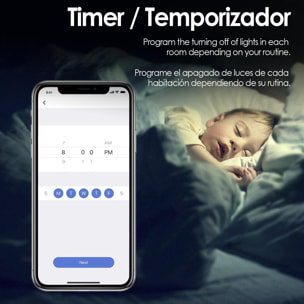 Interruptor de pared inteligente Wi-Fi con control remoto y temporizador, compatible con Alexa y Google Home