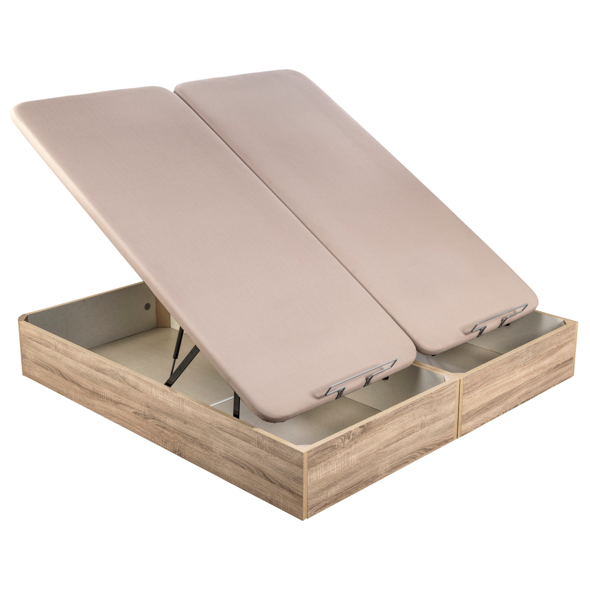 Canapé Abatible 32CM | ENVÍO, MONTAJE Y RECOGIDA ANTIGUO INCLUIDO | Madera | Natural | Gran capacidad | Tapa 3D | WHAT THE SLEEP