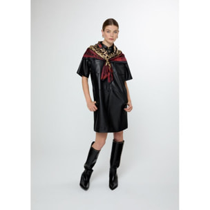 Foulard stampa animale e tartan