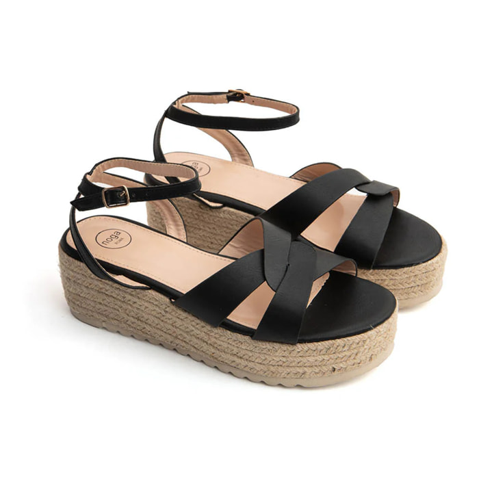 Sandalo urban platform - NERO