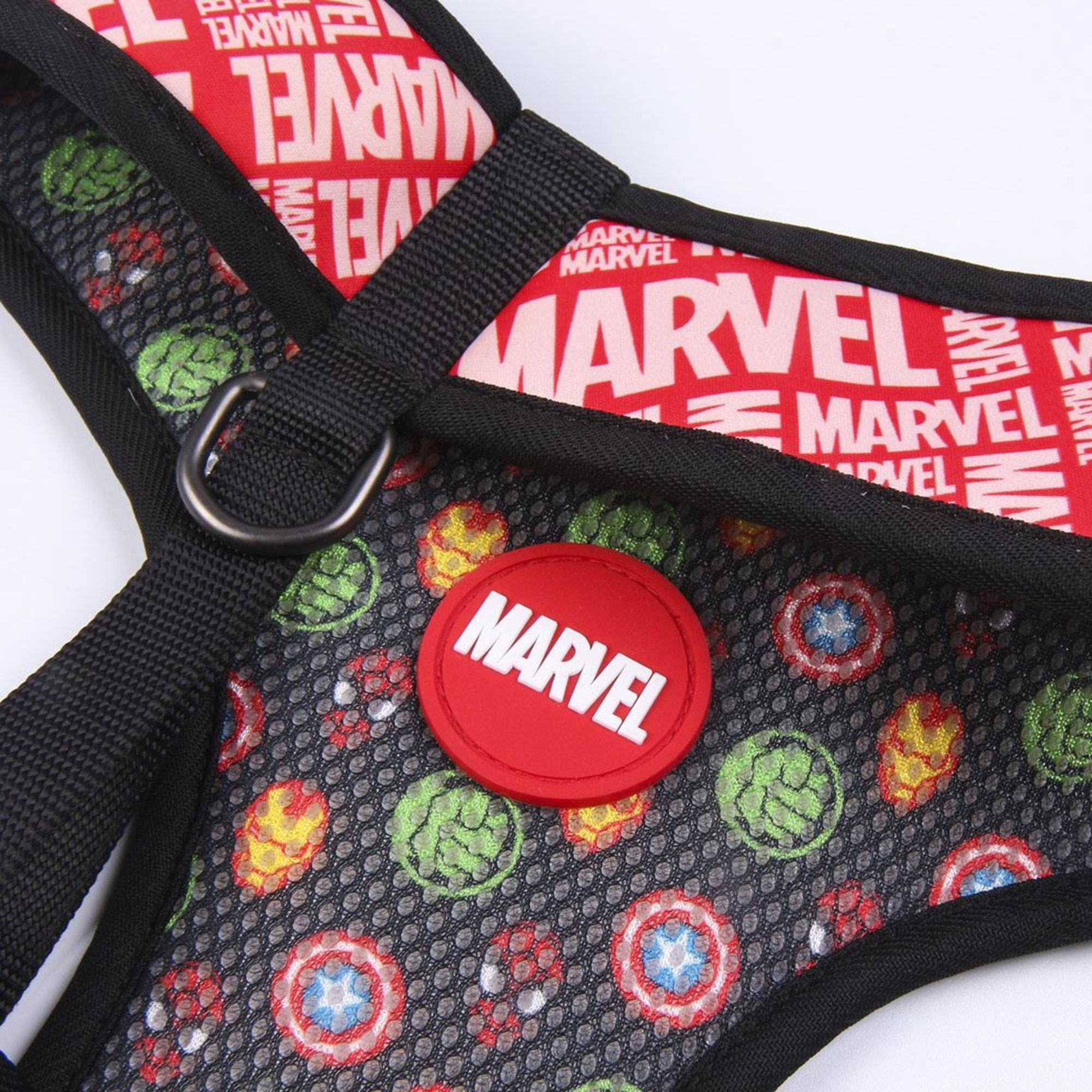 Arnés reversible para perros diseño marvel