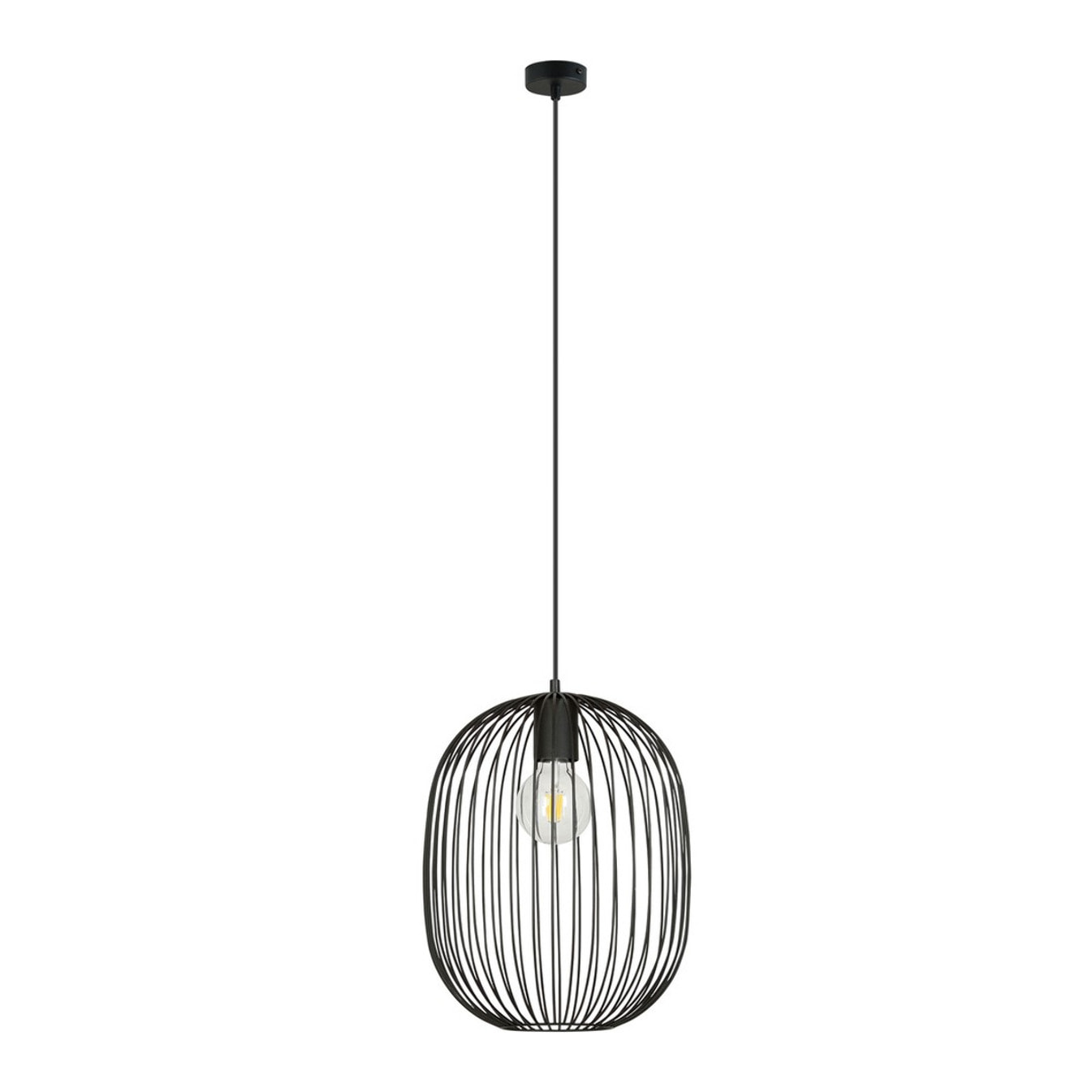 Lampada a sospensione ONYX in acciaio nero