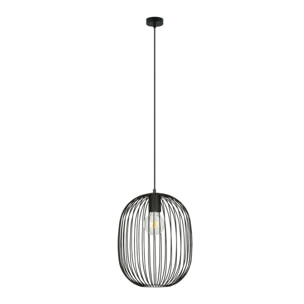 Lampada a sospensione ONYX in acciaio nero
