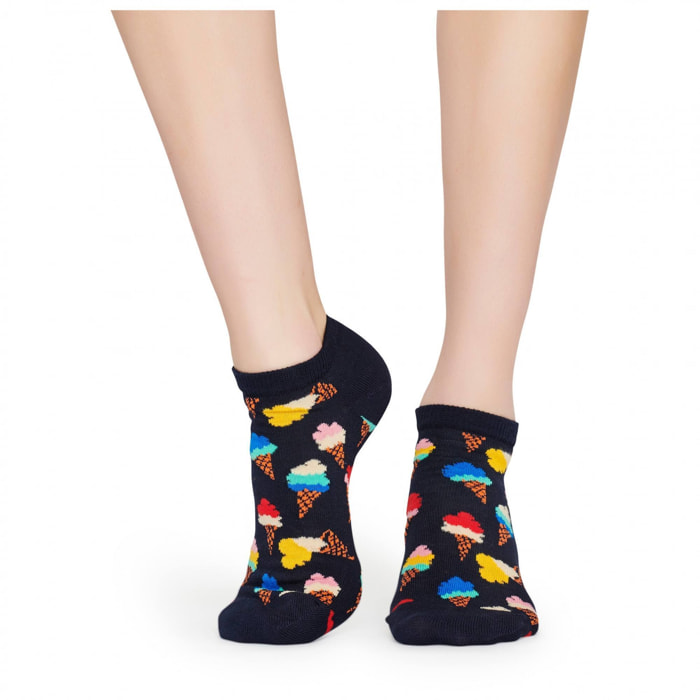 Set de 2 pares de calcetines - diseños "Ice Cream" y "Beer", corte bajo